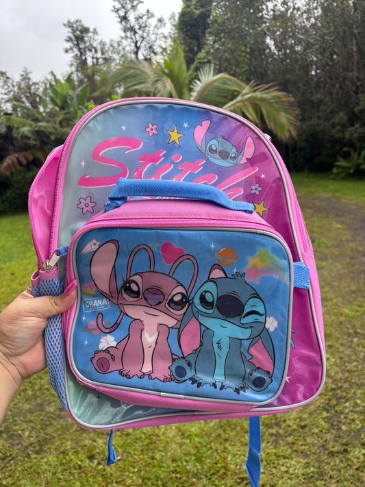 Stitch Backpack + Smaller Stitch Pouch