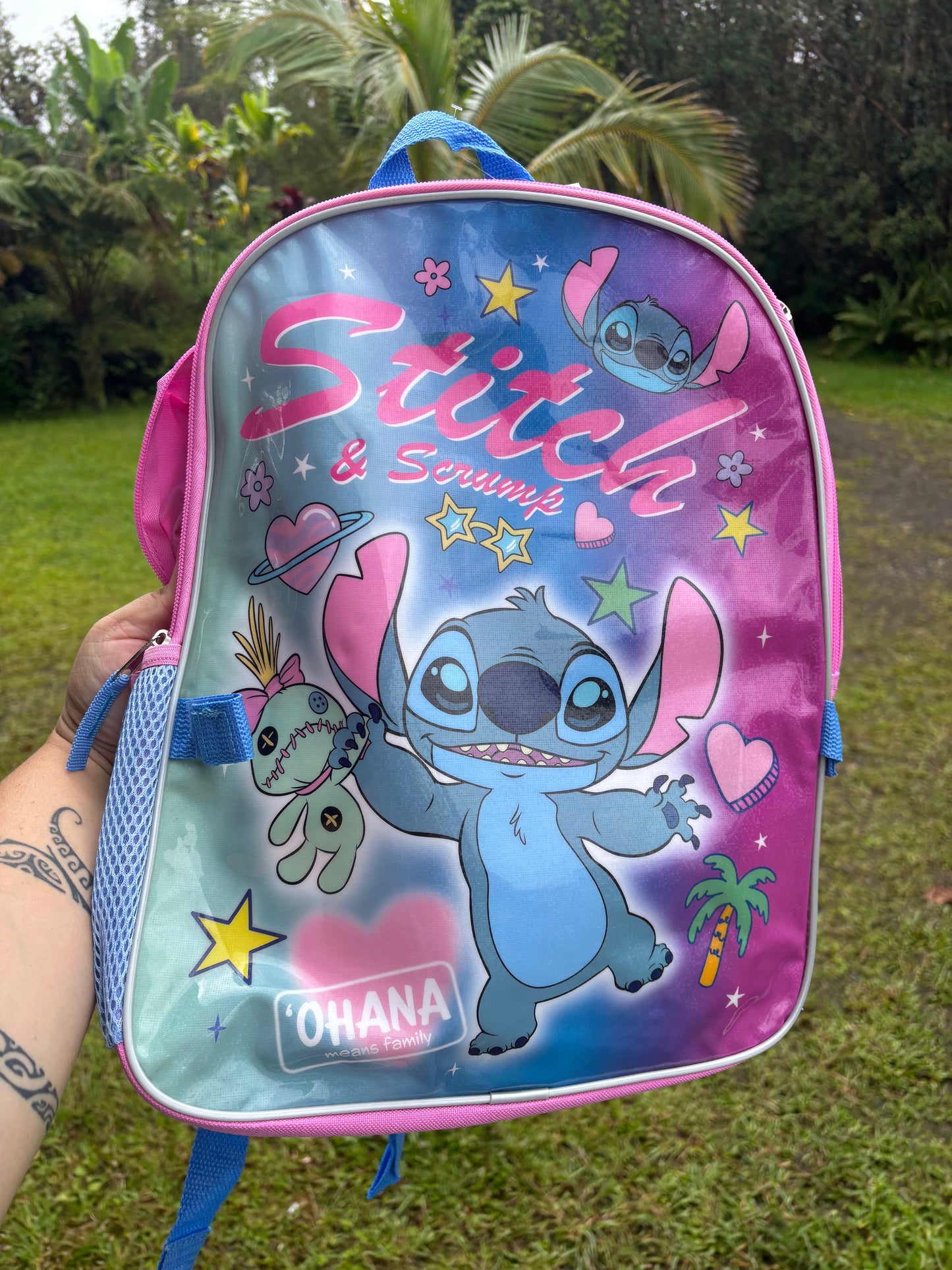 Stitch Backpack + Smaller Stitch Pouch