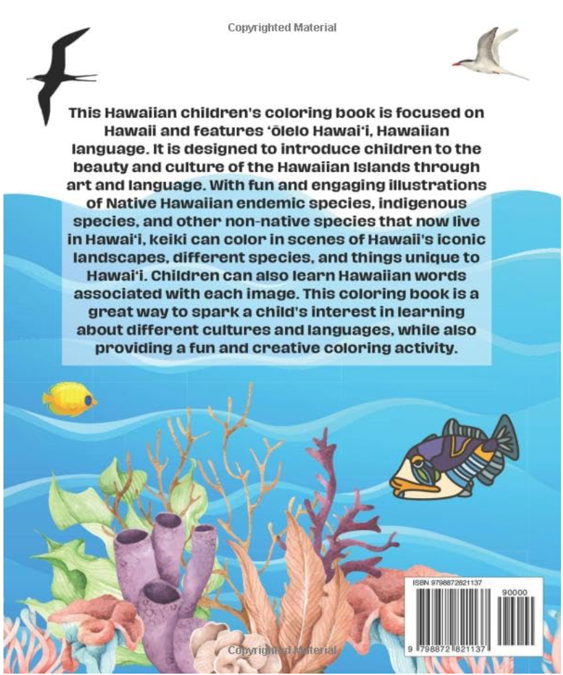 Ke Ao Nani Hawaiian Coloring Book